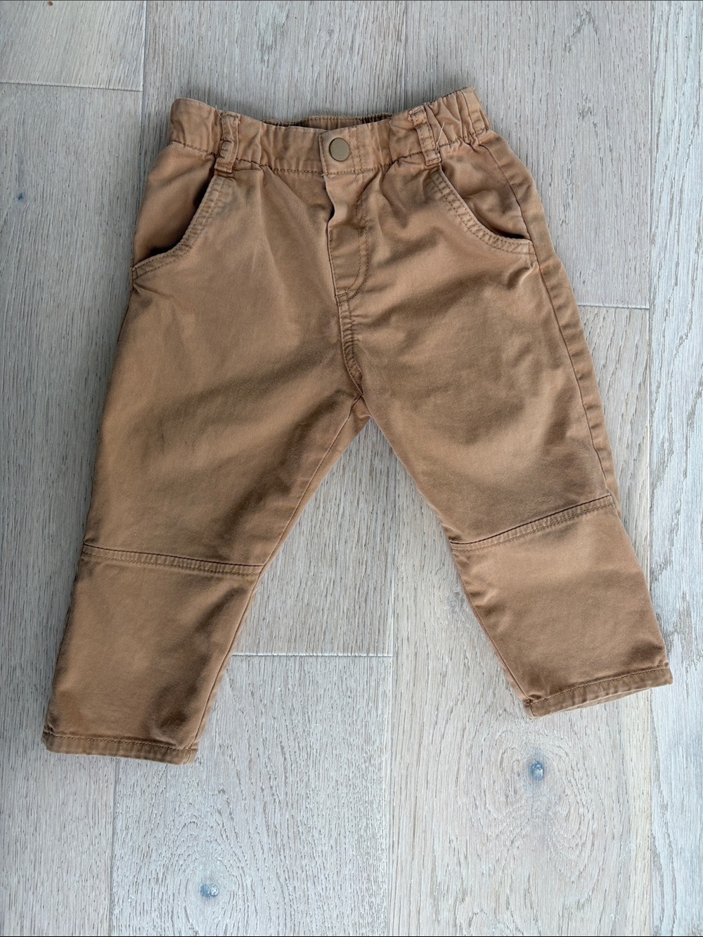 Zara Kids Tan Pull-On Jeans